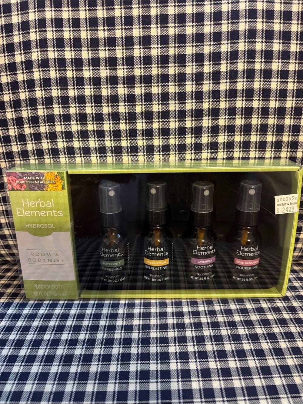 Herbal Elements Women’s Skincare Mask & Mist Set - Green